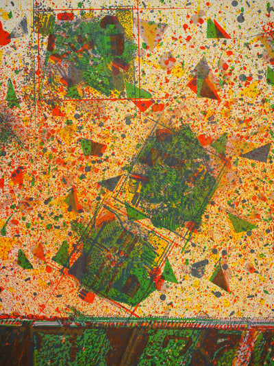 Jean-Pierre VIELFAURE : Explosion chromatique, Lithographie originale (photo de détail 5) - Crédit photo : Galerie Art.Paris