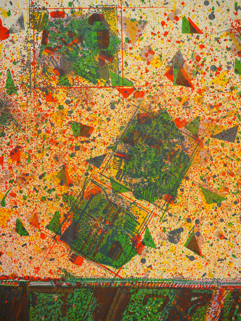 Jean-Pierre VIELFAURE : Explosion chromatique, Lithographie originale (photo de détail 5) - Crédit photo : Galerie Art.Paris