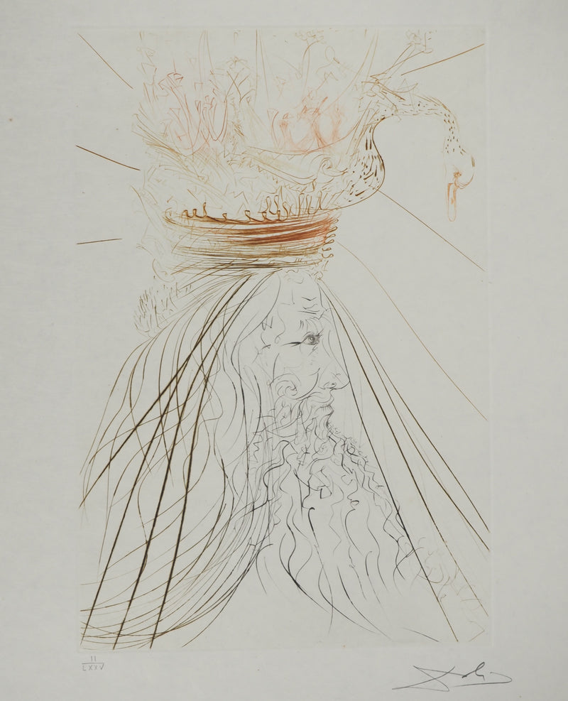 Salvador DALI : Le roi Marc, Gravure originale (photo de détail 3) - Crédit photo : Galerie Art.Paris