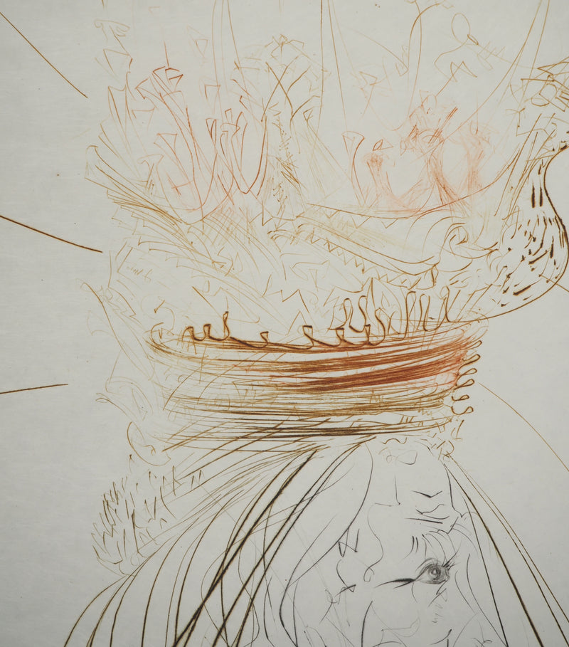 Salvador DALI : Le roi Marc, Gravure originale (photo de détail 5) - Crédit photo : Galerie Art.Paris