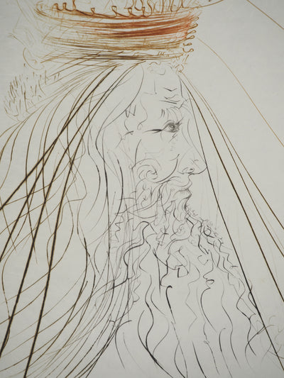 Salvador DALI : Le roi Marc, Gravure originale (photo de détail 4) - Crédit photo : Galerie Art.Paris