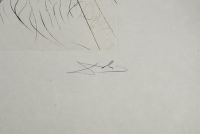 Salvador DALI : Le roi Marc, Gravure originale (photo de détail 2) - Crédit photo : Galerie Art.Paris