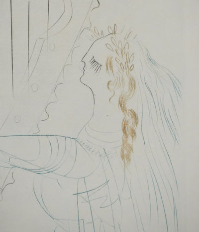 Salvador DALI : La reine Iseult et sa fille, Gravure originale (photo de détail 4) - Crédit photo : Galerie Art.Paris