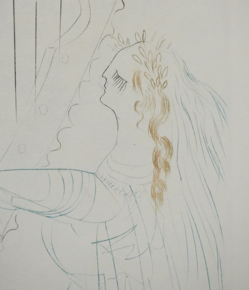 Salvador DALI : La reine Iseult et sa fille, Gravure originale (photo de détail 4) - Crédit photo : Galerie Art.Paris