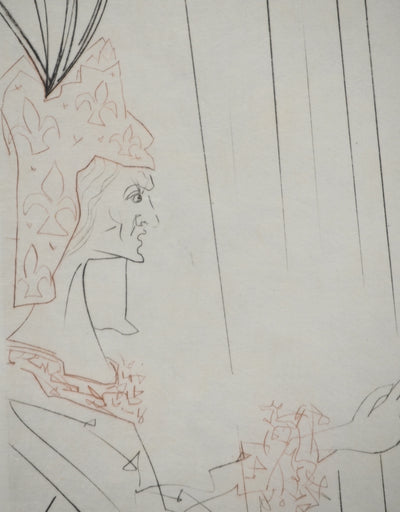 Salvador DALI : La reine Iseult et sa fille, Gravure originale (photo de détail 5) - Crédit photo : Galerie Art.Paris