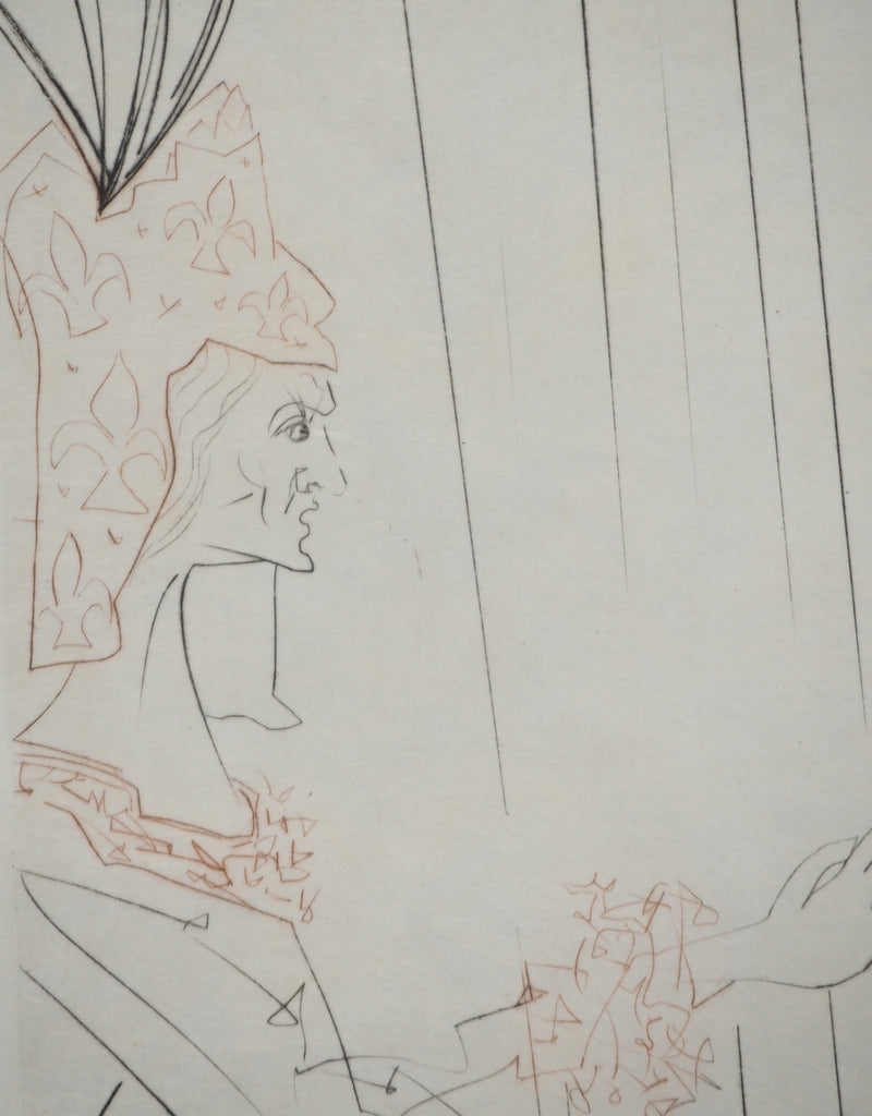 Salvador DALI : La reine Iseult et sa fille, Gravure originale (photo de détail 5) - Crédit photo : Galerie Art.Paris