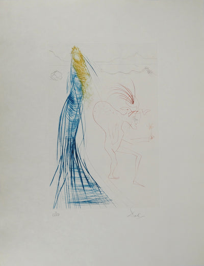 Salvador DALI : Frocin, le mauvais nain, Gravure originale (vue générale) - Crédit photo : Galerie Art.Paris