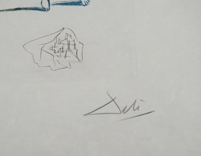 Salvador DALI : Les amants condamnés, Gravure originale (photo de détail 2) - Crédit photo : Galerie Art.Paris