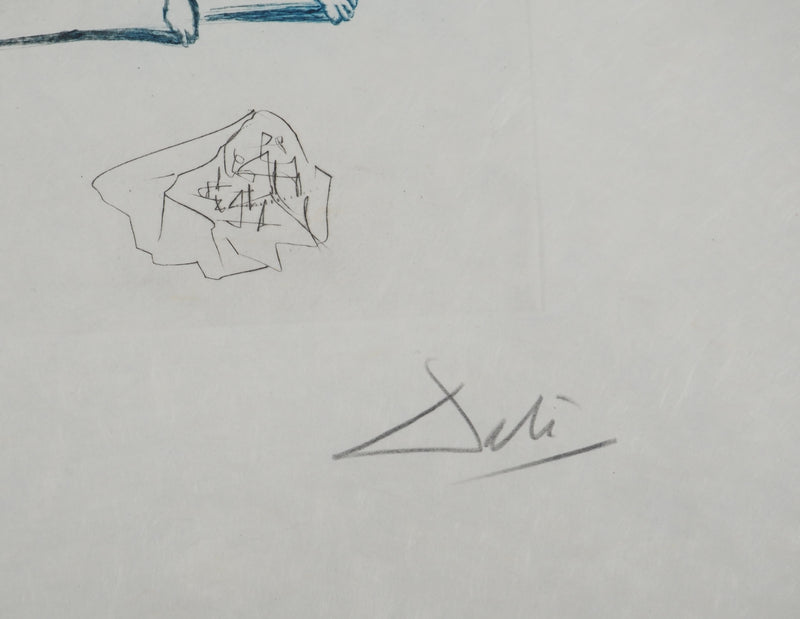 Salvador DALI : Les amants condamnés, Gravure originale (photo de détail 2) - Crédit photo : Galerie Art.Paris