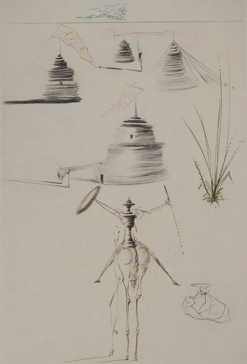 Salvador DALI : Le camp du roi Marc, Gravure originale (photo de détail 3) - Crédit photo : Galerie Art.Paris