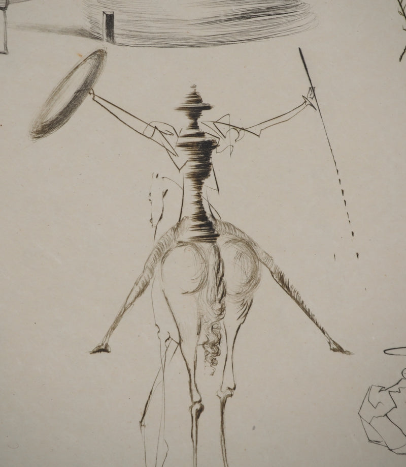 Salvador DALI : Le camp du roi Marc, Gravure originale (photo de détail 4) - Crédit photo : Galerie Art.Paris
