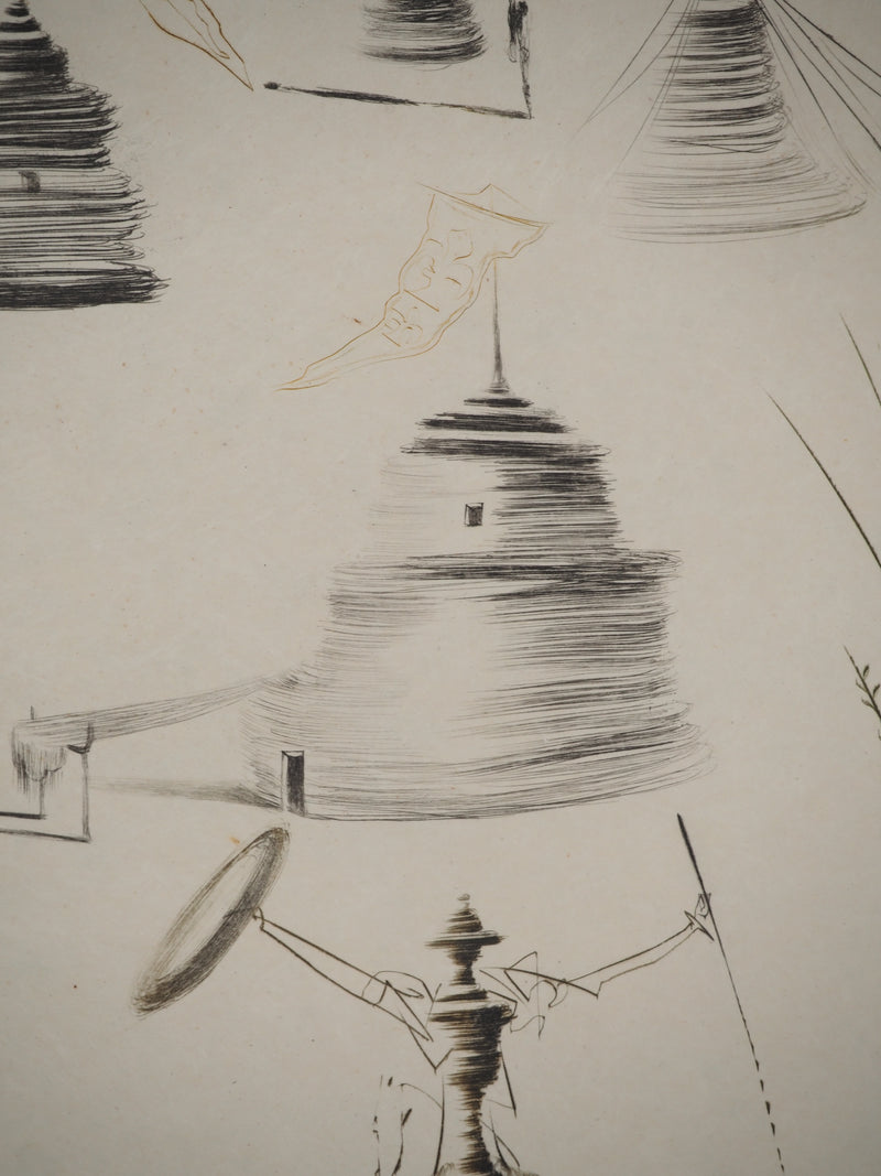 Salvador DALI : Le camp du roi Marc, Gravure originale (photo de détail 5) - Crédit photo : Galerie Art.Paris