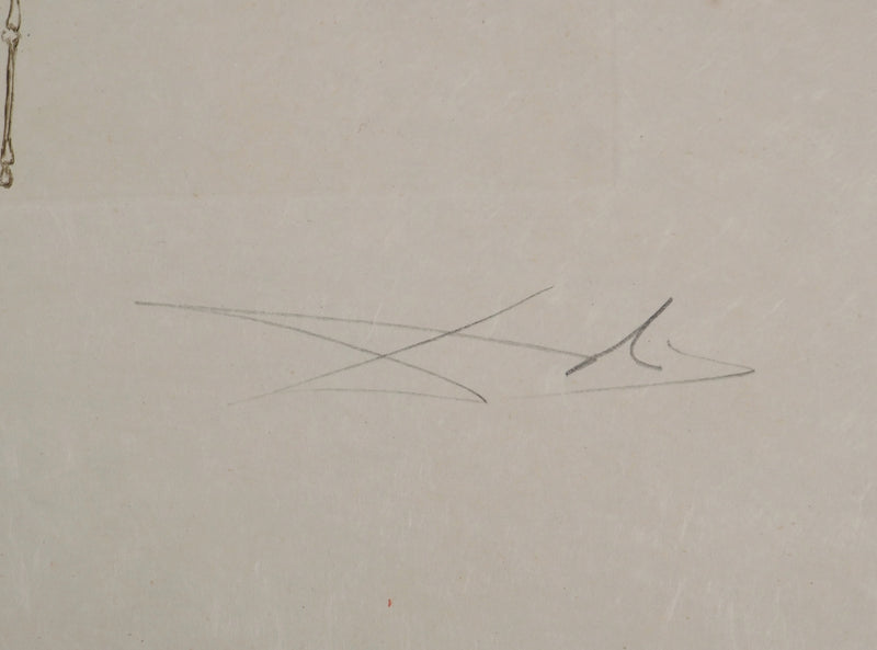 Salvador DALI : Le camp du roi Marc, Gravure originale (photo de détail 2) - Crédit photo : Galerie Art.Paris