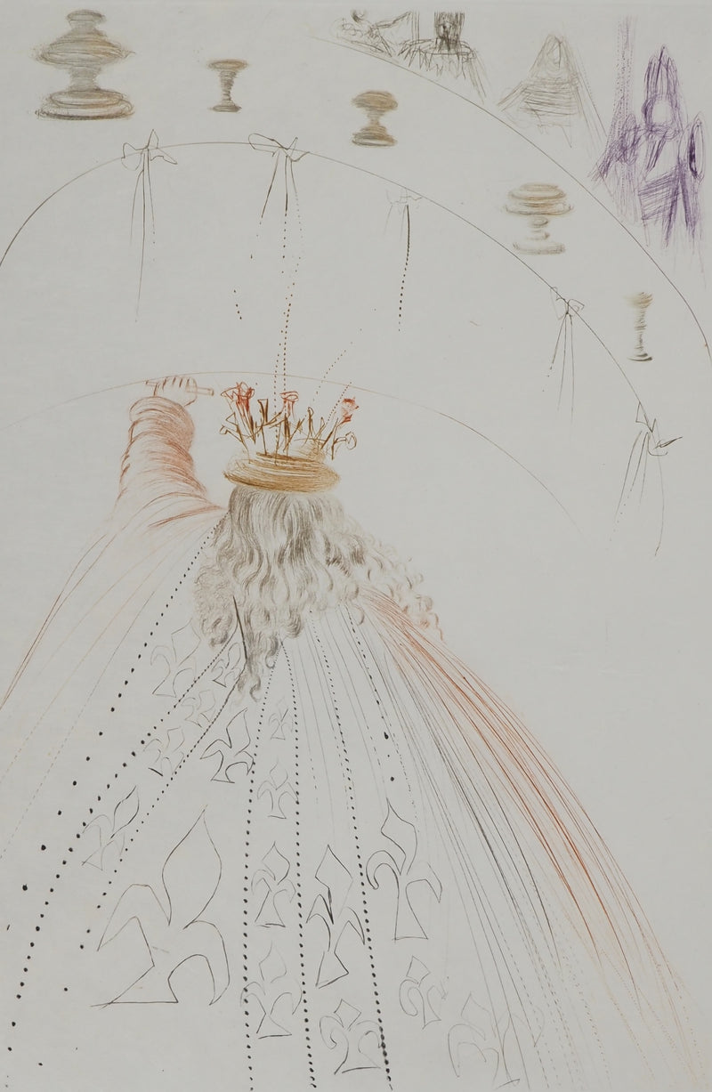 Salvador DALI : Les chevaliers du roi Arthur, Gravure originale (photo de détail 2) - Crédit photo : Galerie Art.Paris