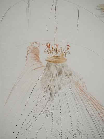 Salvador DALI : Les chevaliers du roi Arthur, Gravure originale (photo de détail 3) - Crédit photo : Galerie Art.Paris