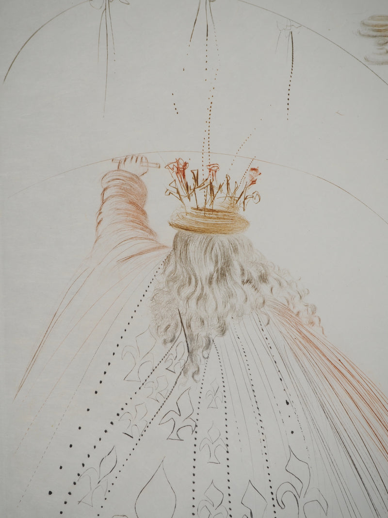 Salvador DALI : Les chevaliers du roi Arthur, Gravure originale (photo de détail 3) - Crédit photo : Galerie Art.Paris