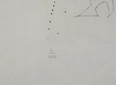 Salvador DALI : Les chevaliers du roi Arthur, Gravure originale (photo de détail 4) - Crédit photo : Galerie Art.Paris
