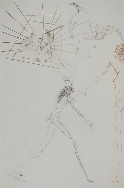 Salvador DALI : Les trois barons félons, Gravure originale (photo de détail 2) - Crédit photo : Galerie Art.Paris