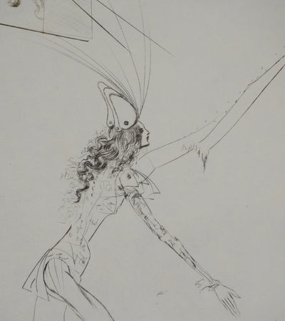 Salvador DALI : Les trois barons félons, Gravure originale (photo de détail 3) - Crédit photo : Galerie Art.Paris