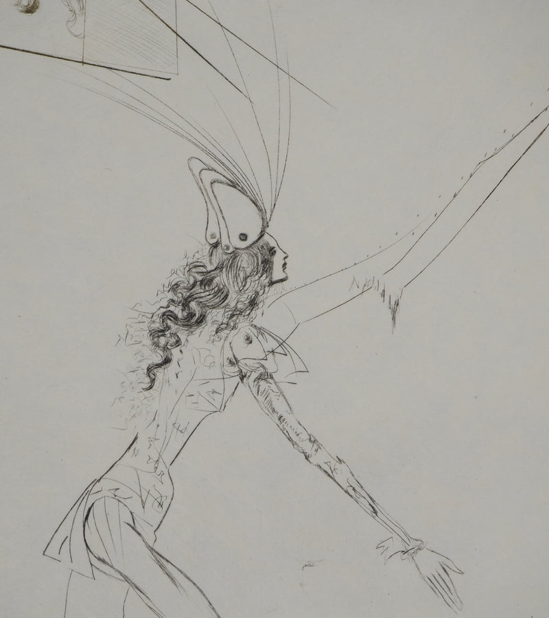 Salvador DALI : Les trois barons félons, Gravure originale (photo de détail 3) - Crédit photo : Galerie Art.Paris