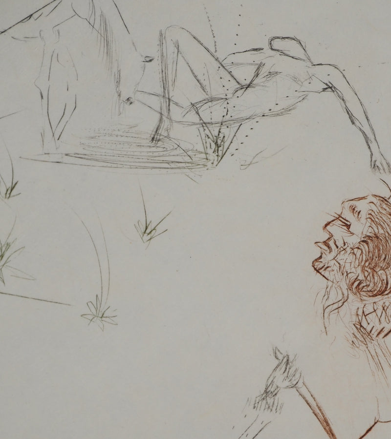 Salvador DALI : Les trois barons félons, Gravure originale (photo de détail 4) - Crédit photo : Galerie Art.Paris