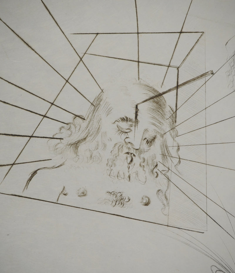 Salvador DALI : Les trois barons félons, Gravure originale (photo de détail 5) - Crédit photo : Galerie Art.Paris
