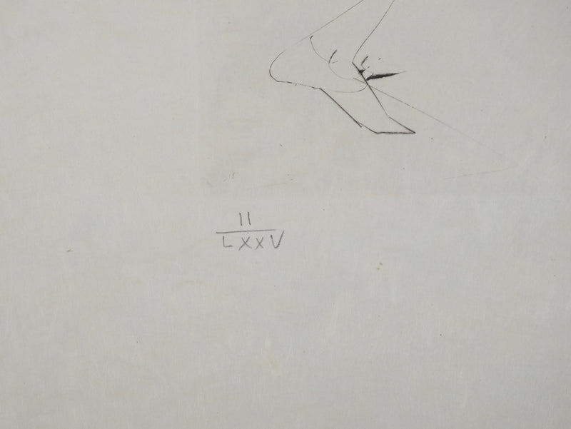 Salvador DALI : Les trois barons félons, Gravure originale (photo de détail 6) - Crédit photo : Galerie Art.Paris