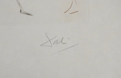 Salvador DALI : Les trois barons félons, Gravure originale (photo de détail 7) - Crédit photo : Galerie Art.Paris