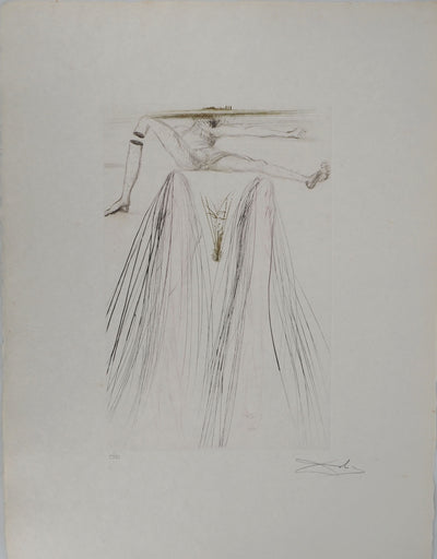 Salvador DALI : Le géant Béliagog, Gravure originale (vue générale) - Crédit photo : Galerie Art.Paris