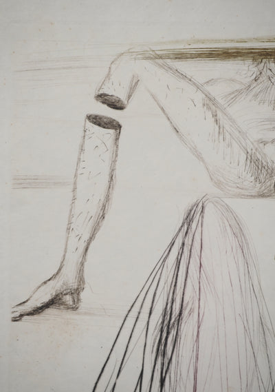 Salvador DALI : Le géant Béliagog, Gravure originale (photo de détail 4) - Crédit photo : Galerie Art.Paris