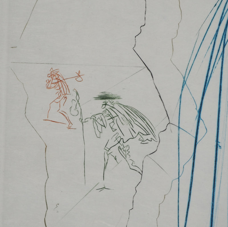 Salvador DALI : Iseult aux blanches mains, Gravure originale (photo de détail 5) - Crédit photo : Galerie Art.Paris
