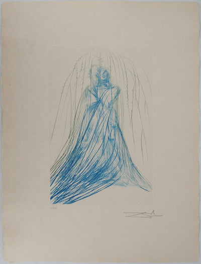 Salvador DALI : Iseult et Brangaine, Gravure originale (vue générale) - Crédit photo : Galerie Art.Paris