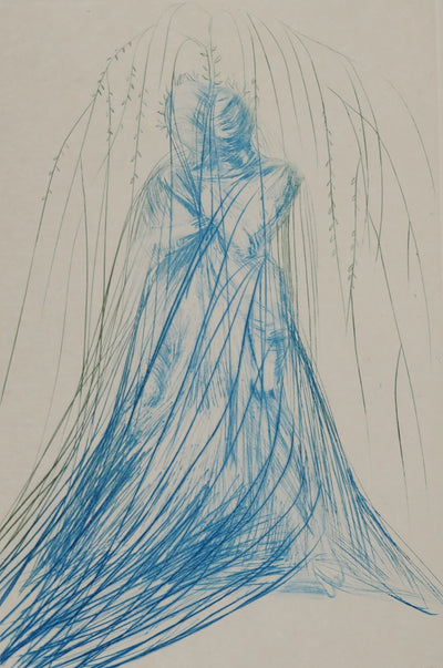Salvador DALI : Iseult et Brangaine, Gravure originale (photo de détail 3) - Crédit photo : Galerie Art.Paris