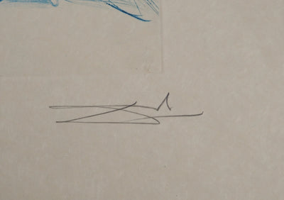 Salvador DALI : Iseult et Brangaine, Gravure originale (photo de détail 2) - Crédit photo : Galerie Art.Paris