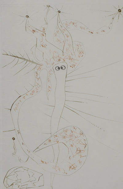 Salvador DALI : Tristan le fou, Gravure originale (photo de détail 2) - Crédit photo : Galerie Art.Paris