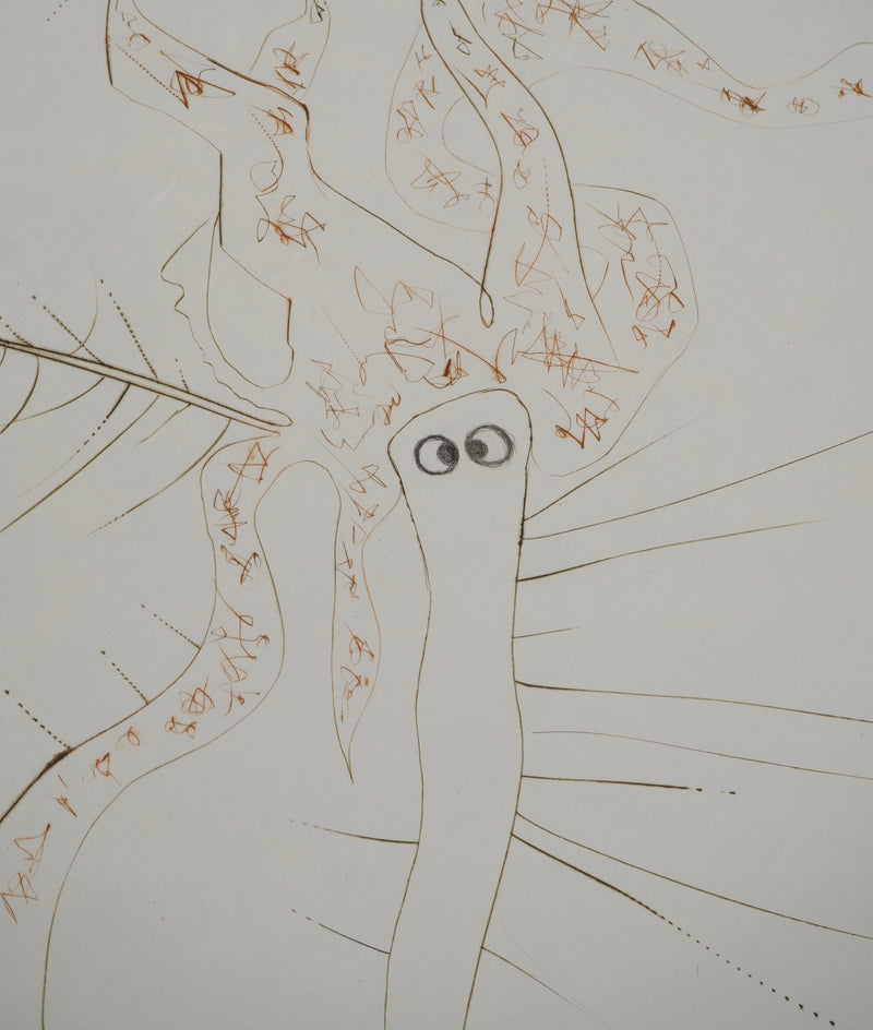 Salvador DALI : Tristan le fou, Gravure originale (photo de détail 3) - Crédit photo : Galerie Art.Paris