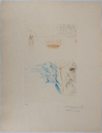 Salvador DALI : Le testament de Tristan, Gravure originale (vue générale) - Crédit photo : Galerie Art.Paris