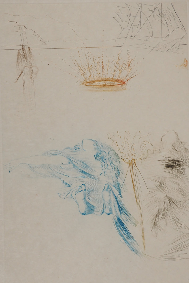 Salvador DALI : Le testament de Tristan, Gravure originale (photo de détail 3) - Crédit photo : Galerie Art.Paris