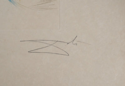 Salvador DALI : Le testament de Tristan, Gravure originale (photo de détail 2) - Crédit photo : Galerie Art.Paris