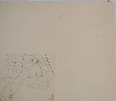 Salvador DALI : Le testament de Tristan, Gravure originale (photo de détail 7) - Crédit photo : Galerie Art.Paris