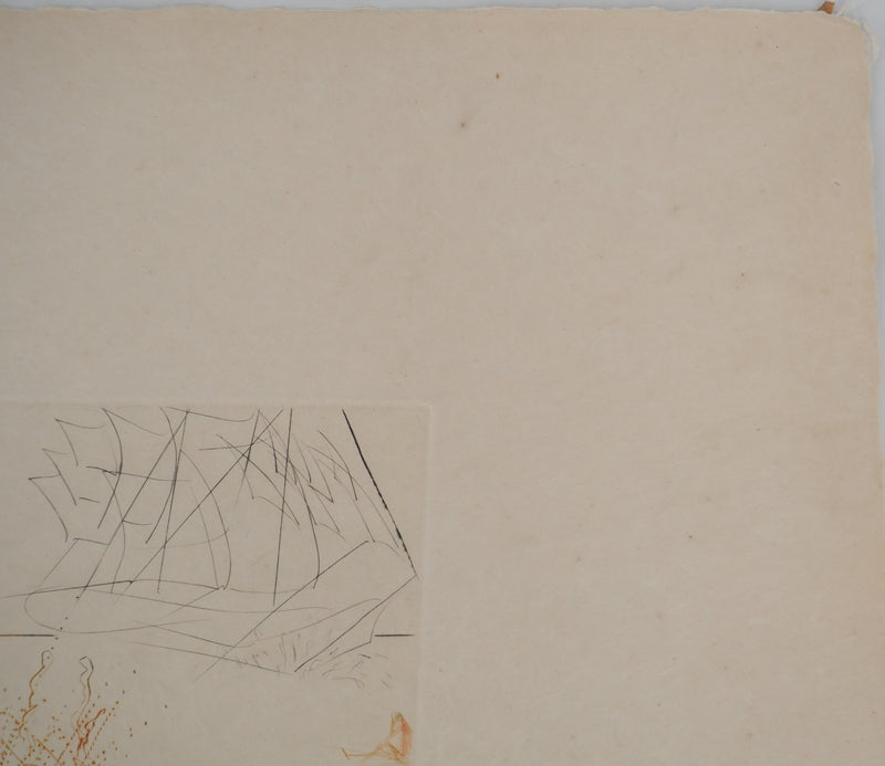 Salvador DALI : Le testament de Tristan, Gravure originale (photo de détail 7) - Crédit photo : Galerie Art.Paris