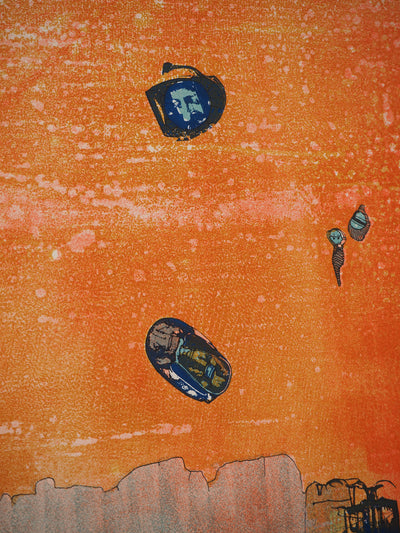 Jean-Pierre VIELFAURE : Composition au miroir, Lithographie originale (photo de détail 6) - Crédit photo : Galerie Art.Paris