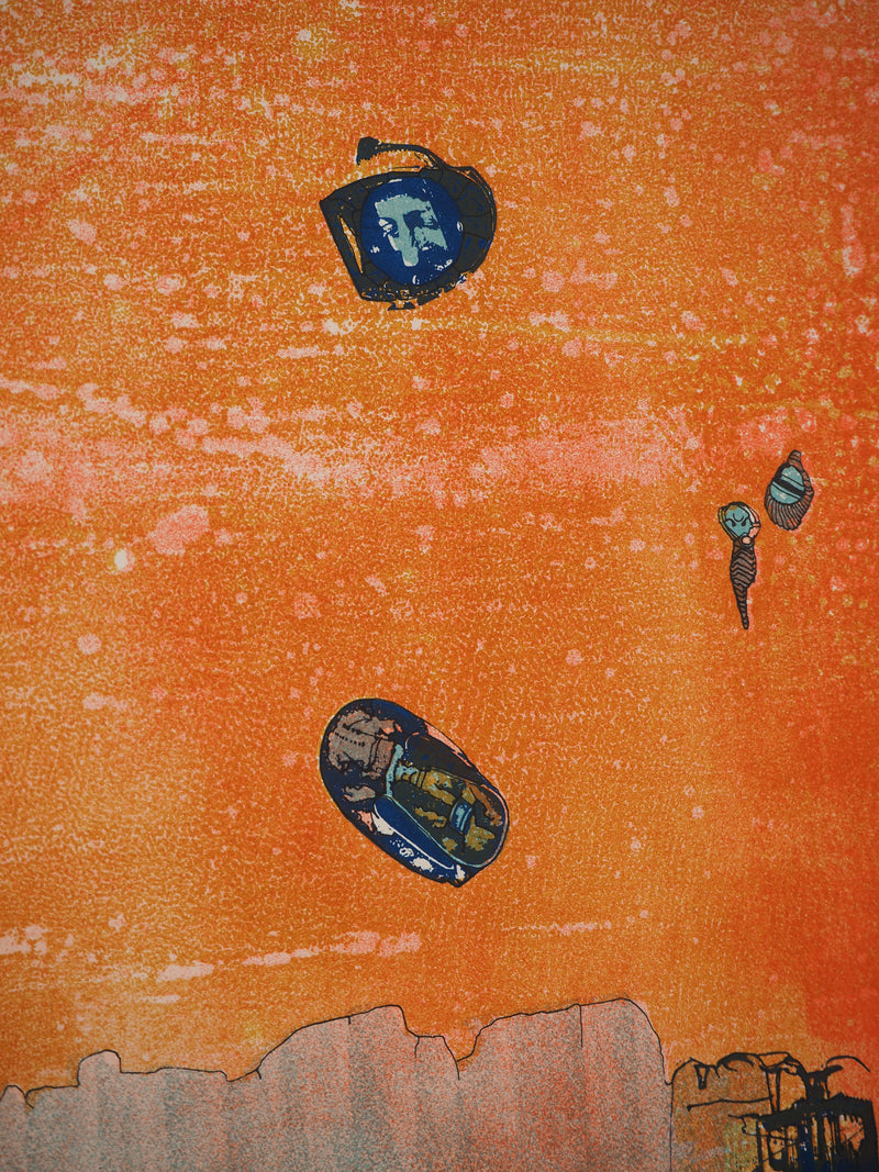 Jean-Pierre VIELFAURE : Composition au miroir, Lithographie originale (photo de détail 6) - Crédit photo : Galerie Art.Paris