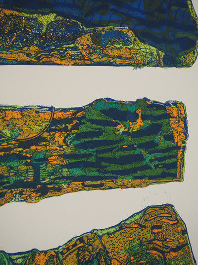 Jean-Pierre VIELFAURE : Suite Marco Polo : Dieu Soleil Hatra, Lithographie originale (photo de détail 6) - Crédit photo : Galerie Art.Paris