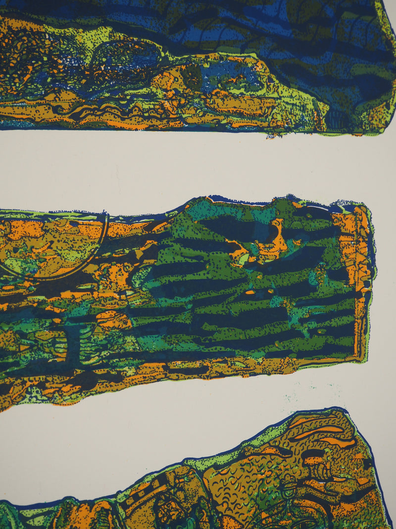 Jean-Pierre VIELFAURE : Suite Marco Polo : Dieu Soleil Hatra, Lithographie originale (photo de détail 6) - Crédit photo : Galerie Art.Paris