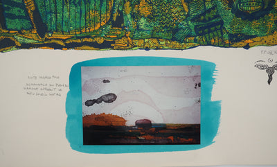 Jean-Pierre VIELFAURE : Suite Marco Polo : Dieu Soleil Hatra, Lithographie originale (photo de détail 11) - Crédit photo : Galerie Art.Paris