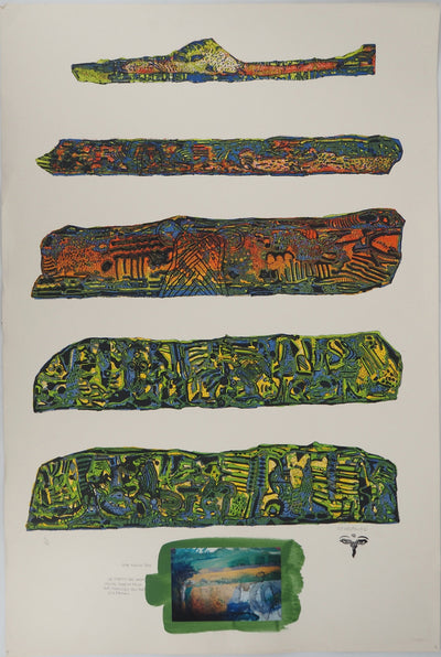 Jean-Pierre VIELFAURE : Suite Marco Polo : Rêves d'Ispahan, Lithographie originale (vue générale) - Crédit photo : Galerie Art.Paris