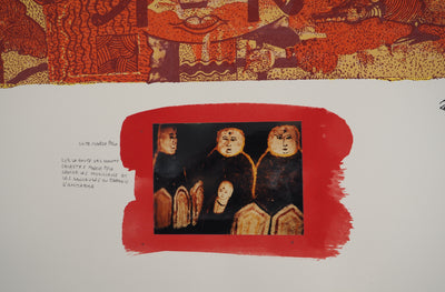 Jean-Pierre VIELFAURE : Suite Marco Polo : Les musiciens, Lithographie originale (photo de détail 6) - Crédit photo : Galerie Art.Paris