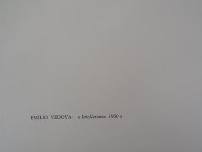 Emilio VEDOVA : Intolleranza, Lithographie originale (photo de détail 5) - Crédit photo : Galerie Art.Paris