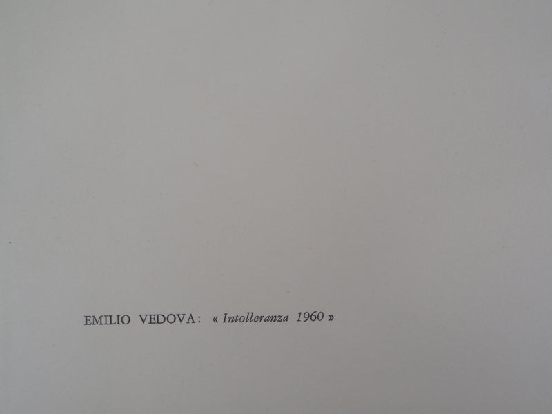 Emilio VEDOVA : Intolleranza, Lithographie originale (photo de détail 5) - Crédit photo : Galerie Art.Paris